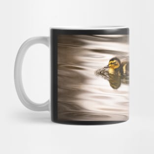 Cute tiny duckling swimming Mug